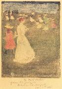 Maurice Prendergast The Breezy Common painting